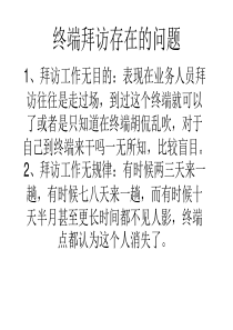 OTC医药销售终端拜访存在的问