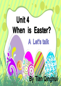 PEP小学英语五年级下册Unit4-When-is-the-easter-A-Lets-talk课件