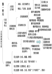 《政治生活》知识结构图