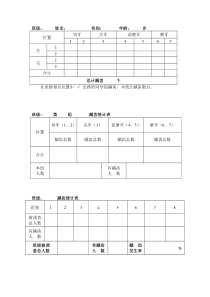 龋齿调查表