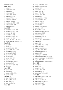 初中英语短语归纳(打印版)