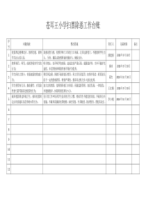 学校扫黑除恶台账