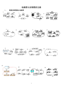 九年级电路图与实物图的互画