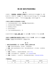 浙教版七年级科学上第三章人类的家园地球完整知识点总结