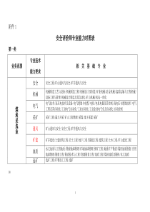 安全评价师专业能力对照表-(1)