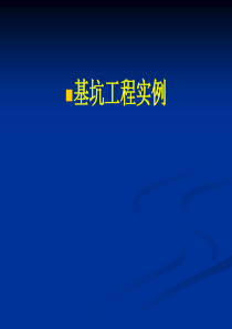 十几种大型工程基坑支护实例