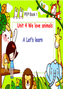 U4-We-love-animals-A-Talk-公开课课件