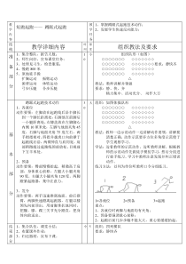 初中体育课田径教案