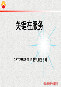 燃气服务导则GB28885-2012培训材料