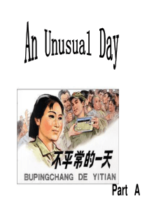 闽教版-小学英语-六年级上-Unit-6-An-Unusual-Day-Part-A