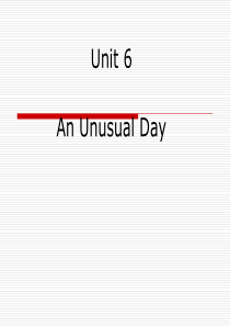 Unit6-an-unusual-day闽教版小学英语第七册