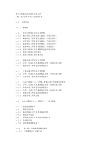 单位工程施工技术资料汇编目录