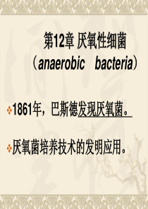 第11章厌氧性细菌（anaerobicbacteria）