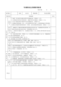 安全员考核表