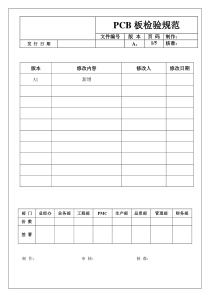 PCB板检验规范