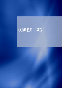 COSO-框架与SOX