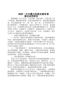 德育课、少先队活动情况说明报告