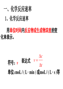 第二章--化学反应速率和化学平衡