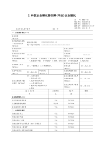 科技企业孵化器在孵(毕业)企业情况表(空)