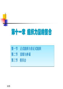 (《管理学原理与方法》周三多--第七版)第11章--组织力量的整合