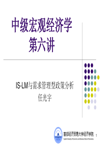 第六讲-IS-LM与需求管理型政策分析