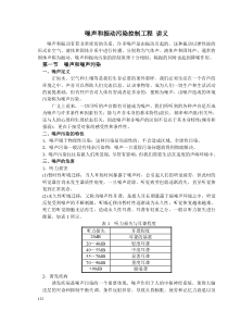 噪声和振动污染控制工程讲义