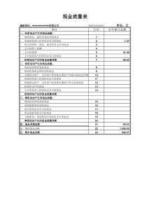 现金流量表最新版