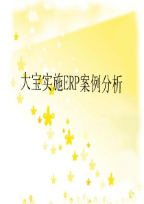 大宝实施ERP案例分析