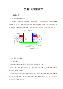 安装工程细部处理做法