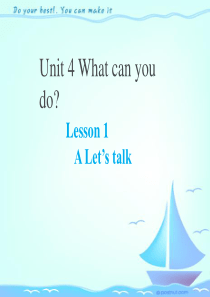 2新版pep五年级上册unit4-What-can-you-do-A-lets-talk-课件---