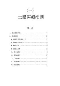 土建监理监理细则