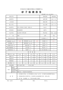 砂子检测报告