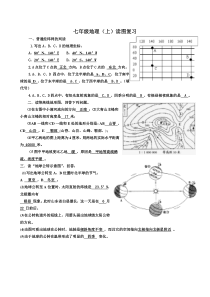 七年级地理(上)识图