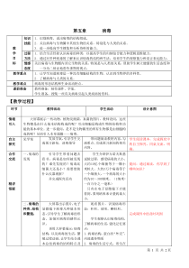 人教版八年级生物上册病毒教案