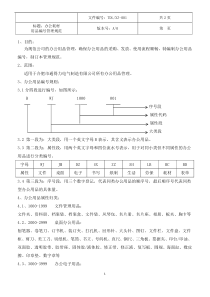 办公用品编码管理规范