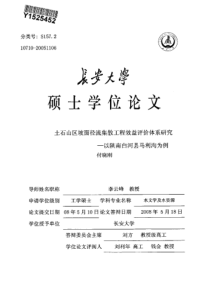 土石山区坡面径流集散工程效益评价体系研究——以陕南白河县马利