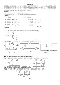 2018年中考复习：动态电路分析专题(无答案)