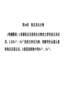 2019届一轮复习人教版铁及其化合物课件