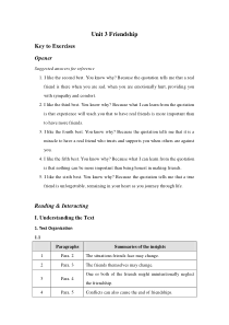 全新版大学进阶英语第二册第三单元答案