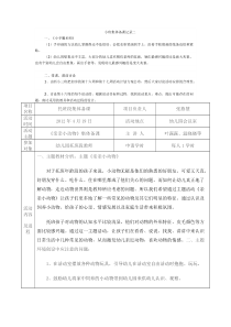 【免费下载】-小小班集体备课记录