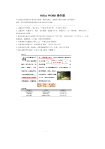 WORD2010操作题-有素材