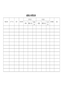 试剂出入库登记表