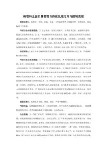 病理科全面质量管理与持续改进方案与控制流程