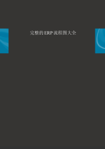 完整的ERP流程图大全（PDF55页）