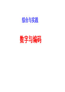 数字编码(公开课)