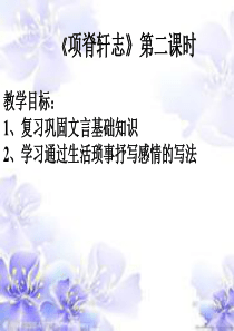 《项脊轩志》知识点复习课件