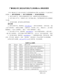 广播电视大学三级互动开放电子公务系统(OA系统)的使用