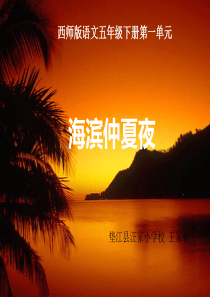 《海滨仲夏夜》课件新