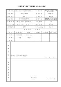 外墙保温工程方案