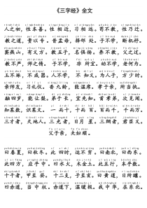 《三字经》全文(带拼音)